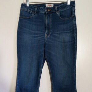Wrangler high rise kick flare cropped jeans women's size 10
